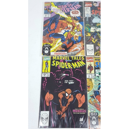 40 - Ten Marvel Mixed Spiderman Comics - Most Being in Very Fine to Very Fine Plus Grade. All individuall... 