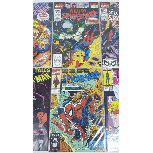 40 - Ten Marvel Mixed Spiderman Comics - Most Being in Very Fine to Very Fine Plus Grade. All individuall... 