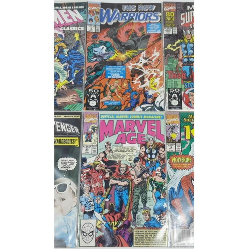 46 - Ten Marvel Mixed Comics - Most Being in Very Fine to Very Fine Plus Grade. All individually wrapped ... 