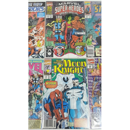 46 - Ten Marvel Mixed Comics - Most Being in Very Fine to Very Fine Plus Grade. All individually wrapped ... 