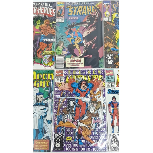 46 - Ten Marvel Mixed Comics - Most Being in Very Fine to Very Fine Plus Grade. All individually wrapped ... 