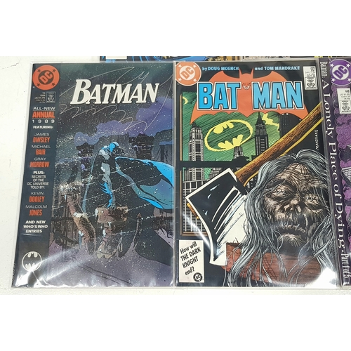 56 - Ten DC Batman Comics - Most Being in Very Fine to Very Fine Plus Grade. All individually wrapped in ... 