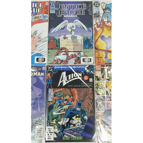 96 - Ten DC Mixed Comics - Most Being in Very Fine to Very Fine Plus Grade. All individually wrapped in p... 