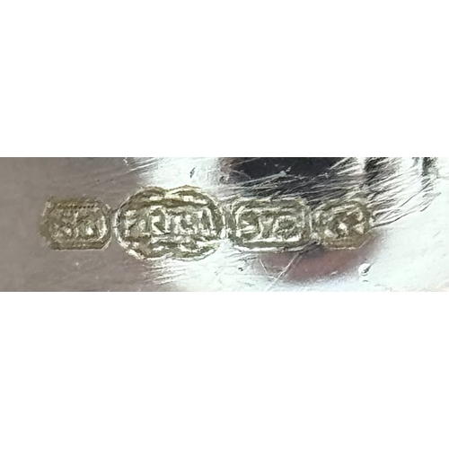 526 - A 9K White Gold, Diamond Pave Pair Shaped Pendant. 12mm. 
1.25g.