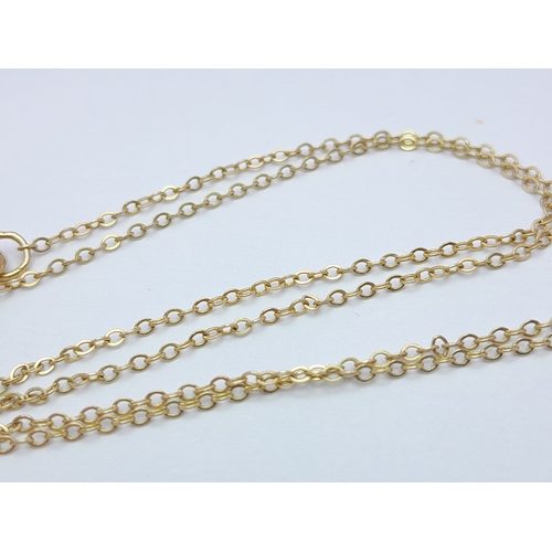 504 - Elegant Fully Hallmarked 9 CARAT GOLD NECKLACE with GARNET DETAIL in Victorian  DROP STYLE. 2.24 Gra... 