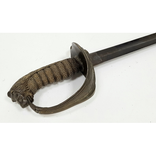 530 - An Antique British Naval Sword. 90cm Length. Stamped to Blade ‘Proved with stamp in circle’. UK Main... 
