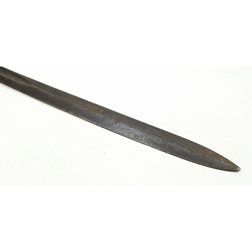 530 - An Antique British Naval Sword. 90cm Length. Stamped to Blade ‘Proved with stamp in circle’. UK Main... 