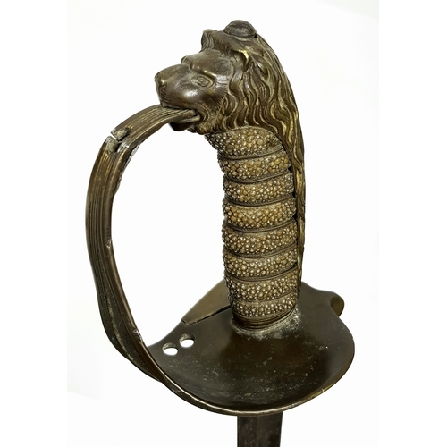 530 - An Antique British Naval Sword. 90cm Length. Stamped to Blade ‘Proved with stamp in circle’. UK Main... 