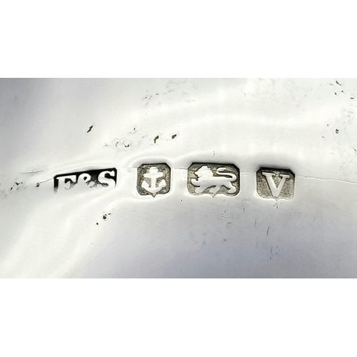 1081 - A Sterling Silver Cup Mounted on a Wood Base. Hallmarks for Birmingham 1920. Makers mark of Edgar an... 