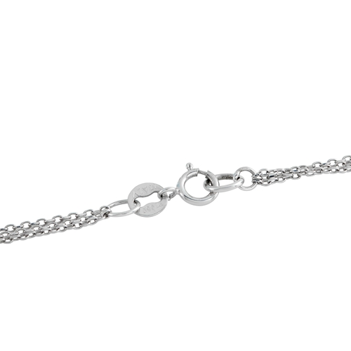 1016 - A Platinum 1.65ct Diamond Heart Necklace. The heart pendant, pave set with diamonds. Beneath the sur... 