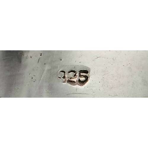 1008 - A STERLING SILVER, BUCKLE RING. 9.6G, SIZE V. A/S RED 1