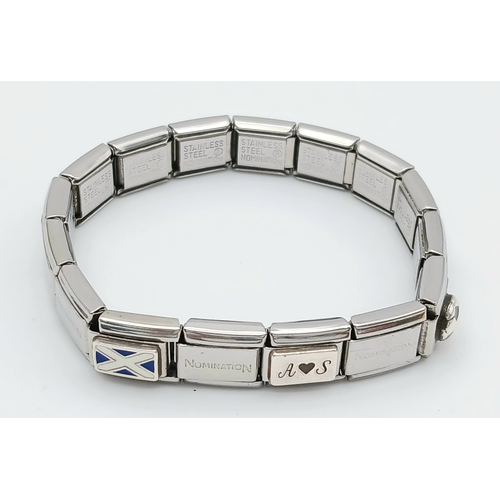 1113 - A NOMINATION BRACELET. 6 1/2