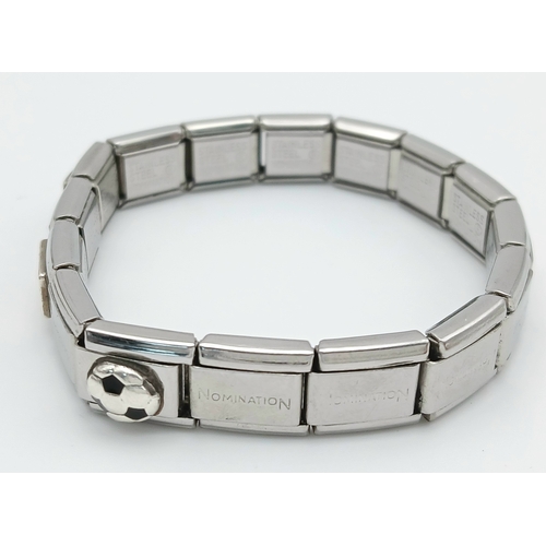 1113 - A NOMINATION BRACELET. 6 1/2