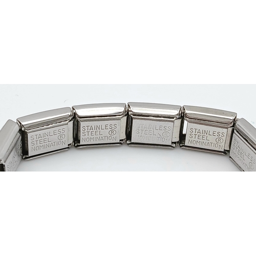 1113 - A NOMINATION BRACELET. 6 1/2