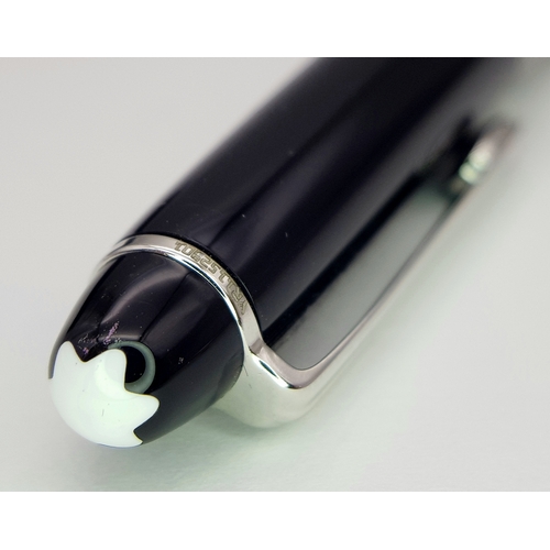 1109 - A Limited Edition Montblanc Meisterstuck Platinum, Mozart Edition, Black Ballpoint Pen in original p... 