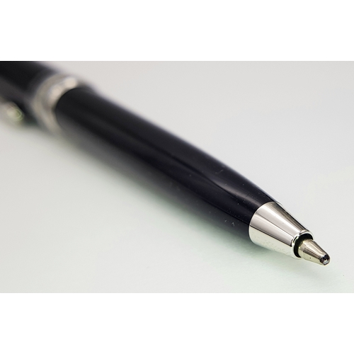 1109 - A Limited Edition Montblanc Meisterstuck Platinum, Mozart Edition, Black Ballpoint Pen in original p... 