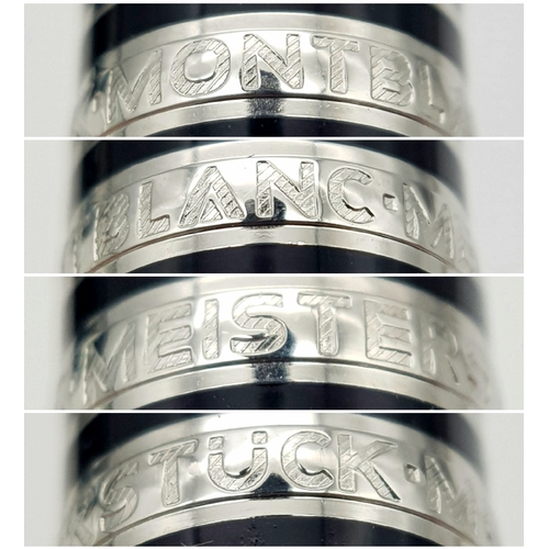 1109 - A Limited Edition Montblanc Meisterstuck Platinum, Mozart Edition, Black Ballpoint Pen in original p... 