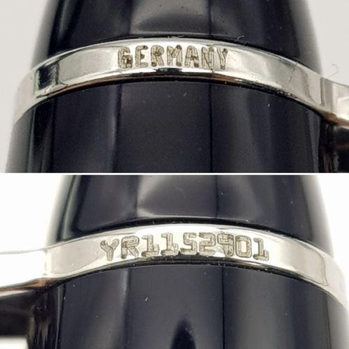 1109 - A Limited Edition Montblanc Meisterstuck Platinum, Mozart Edition, Black Ballpoint Pen in original p... 