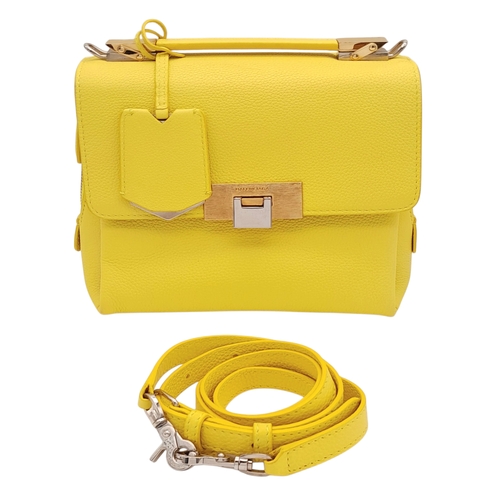 1094 - A BALENCIAGA BELLISSIMA HANDBAG IN FRESH YELLOW LEATHER WITH GOLD AND SILVER COLOURED METALWARE  20 ... 