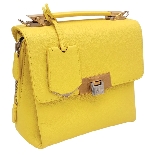 1094 - A BALENCIAGA BELLISSIMA HANDBAG IN FRESH YELLOW LEATHER WITH GOLD AND SILVER COLOURED METALWARE  20 ... 
