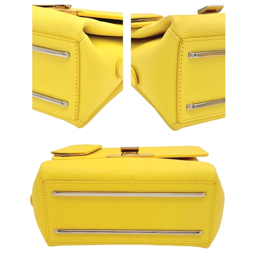 1094 - A BALENCIAGA BELLISSIMA HANDBAG IN FRESH YELLOW LEATHER WITH GOLD AND SILVER COLOURED METALWARE  20 ... 