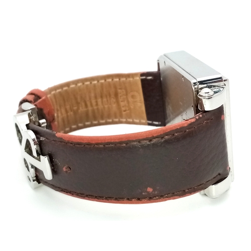 1122 - A Jacob and Co. Kuwait Limited Edition (No. 216) Gents Quartz Watch. Brown leather strap. Stainless ... 