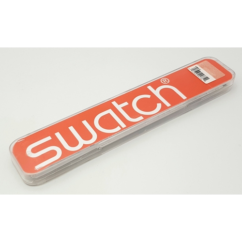 1001 - A SWATCH, BLUE CHOCO WATCH. 2003 MODEL GM415. UNWORN AND IN ORIGINAL PACKAGING. IN FULL WORKING ORDE... 