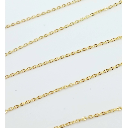 1007 - A Vintage Rolled Gold Heart Locket Pendant on a later 46cm Gold Gilded Sterling Silver Chain. The Lo... 