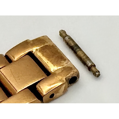 1085 - A FOSSIL, ROSE GOLD TONE, STONE SET, BRACELET WATCH. IN FULL WORKING ORDER. NEW BATTERY FITTED RECEN... 