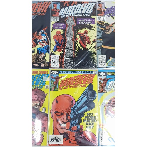 25 - Ten Marvel Daredevil Comics - Most Being in Very Fine to Very Fine Plus Grade. All individually wrap... 