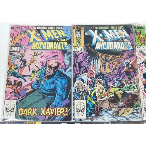 36 - Nine Marvel X Men Comics - 4 of X Men and the Micronauts Plus 5 of X Men Dark Phoenix Saga. All Bein... 