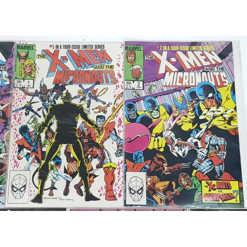 36 - Nine Marvel X Men Comics - 4 of X Men and the Micronauts Plus 5 of X Men Dark Phoenix Saga. All Bein... 