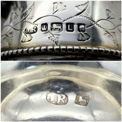 141 - An Antique Victorian Cut Glass Claret Jug with Sterling Silver Scrolled Handle, Lid with ornate fini... 