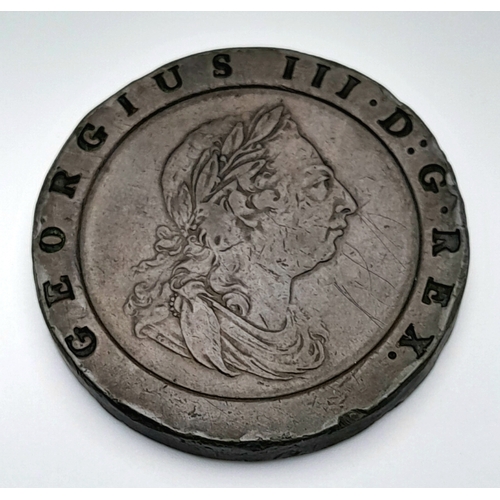 372 - A George III 1797 Twopence Cartwheel Copper Coin.