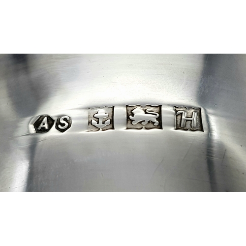 414 - A Vintage Sterling Silver Kiddush Cup. Hallmarks for Birmingham 1957. 13cm tall. 89g.