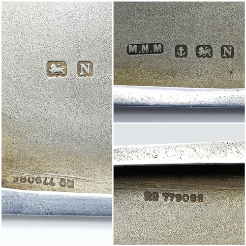 181 - A 1937 Sterling Silver Large Cigarette Case. Machine tooled decoration. In very good condition for i... 