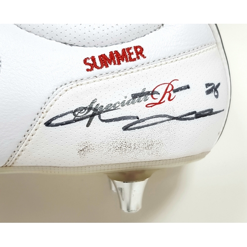 69 - A Pair of Chelsea Legend, John Terry's 500th game SIGNED Back-Up Boots. On the 30th of April 2011 Ch... 