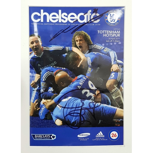69 - A Pair of Chelsea Legend, John Terry's 500th game SIGNED Back-Up Boots. On the 30th of April 2011 Ch... 