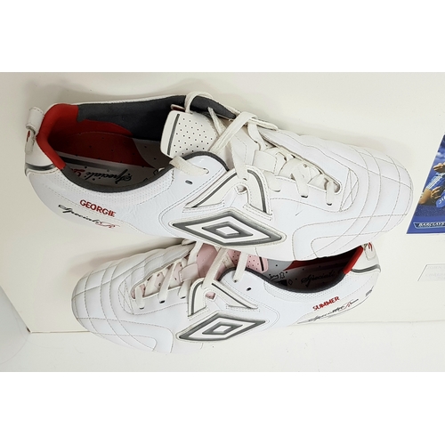 69 - A Pair of Chelsea Legend, John Terry's 500th game SIGNED Back-Up Boots. On the 30th of April 2011 Ch... 