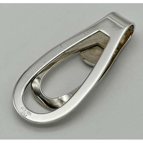 1267 - A STERLING SILVER, LEXUS CAR MANUFACTURER, MONEY CLIP. 17.6G. A/S SIL 14.