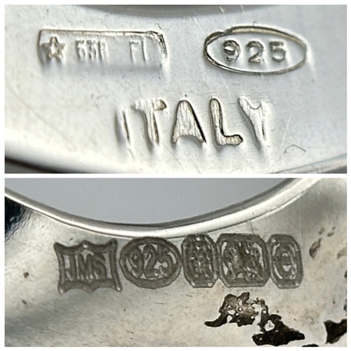 1267 - A STERLING SILVER, LEXUS CAR MANUFACTURER, MONEY CLIP. 17.6G. A/S SIL 14.