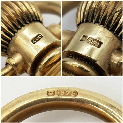 143 - An Antique 9K Gold Greenwood and Sons Double Rear Cased Pocket Watch. Top winder. White dial with se... 