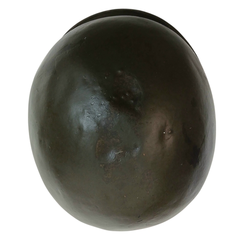 200 - WW2 US Front Seam M1 Helmet with Capac liner Shell. With painted insignia of the Tank Destroyer Batt... 