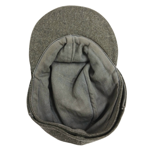 214 - Late WW2 German Ersatz M43 Cap. This is a Forced Labour Camp made cap where they recycled old unifor... 