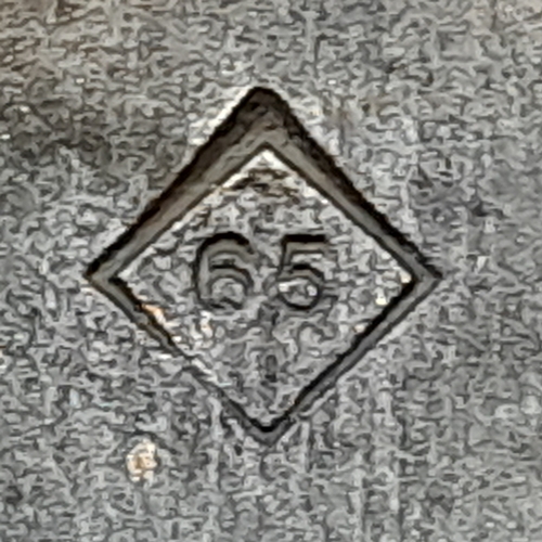 298 - WW2 Luftwaffe Glider Pilots Badge Marked with the No 65 in a diamond on the reverse.