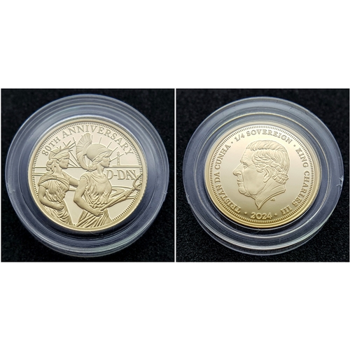 151 - A Hattons of London Commemorative 22k Gold Proof Sovereign Set - 80th Anniversary of D-Day. Full, ha... 