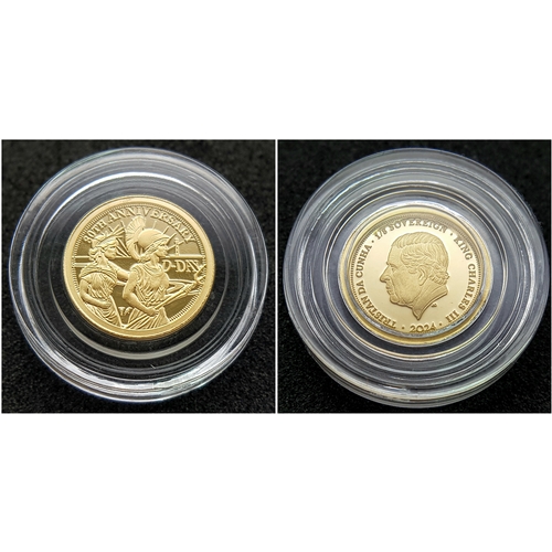 151 - A Hattons of London Commemorative 22k Gold Proof Sovereign Set - 80th Anniversary of D-Day. Full, ha... 