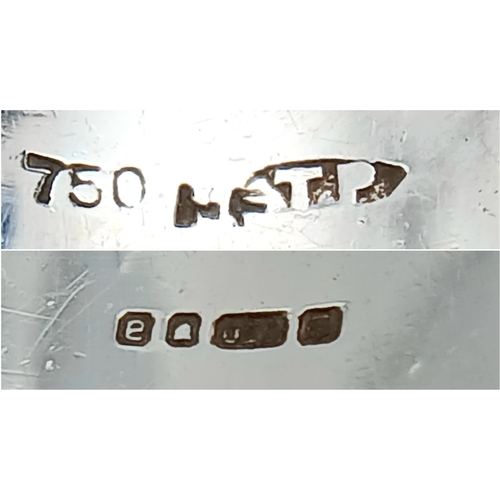 20 - An 18K White Gold, 3 Row, Diamond And Emerald Ring. 0.30Tcw Of Diamonds, 7.8G, Size M. Sc 6038