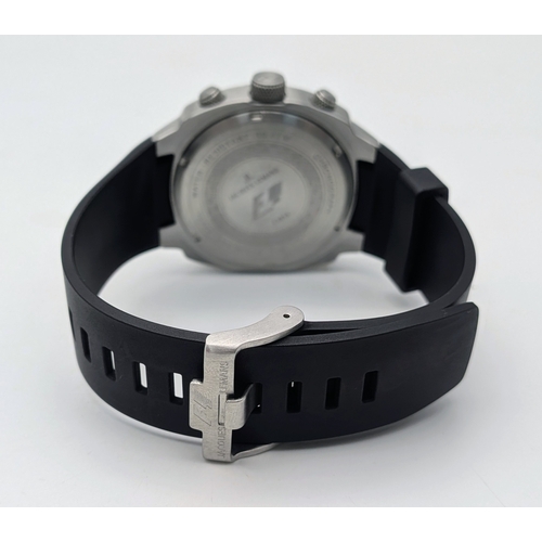 375 - A Good Quality Jacques Lemans Sports F1 Chronograph Date Watch-Reference F5104-42mm Case, Rubber Str... 
