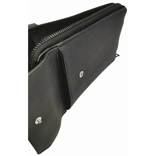 199 - A Black Louis Vuitton Outdoor Pouch Crossbody Bag. Black leather exterior with black hardware, adjus... 